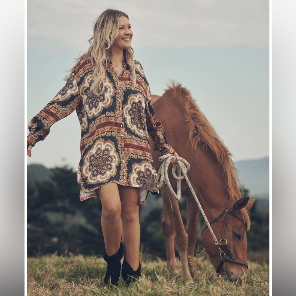SPELL | SPELL X BABYANYTHING X ELLE FERGUSON Shirt Dress